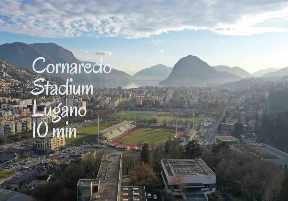 'Cuore Di Rose' Parking - Welcome Set, Netflix, For 4 Persons -By Easylife Swiss Lugano Zewnętrze zdjęcie